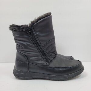 Alex Weatherproof Women's Black Faux Fur Boots US Size 7.5M